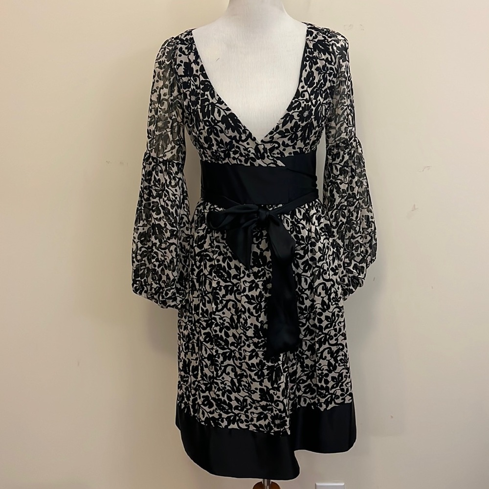 Diane Von Furstenberg Black and White Dress